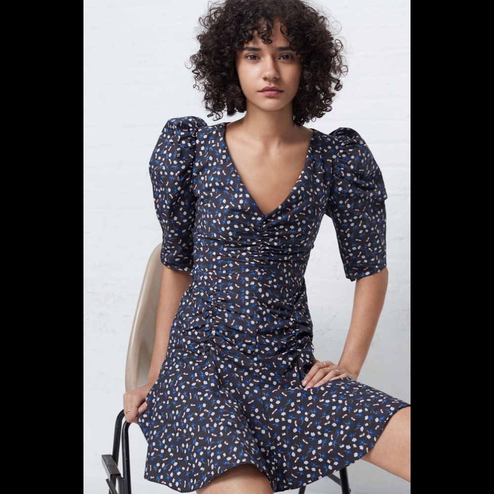 Rebecca Taylor La Vie Firefly Poplin Dress, L